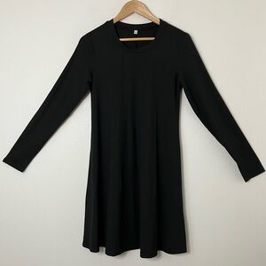 Elegant Black Long Sleeve Dress